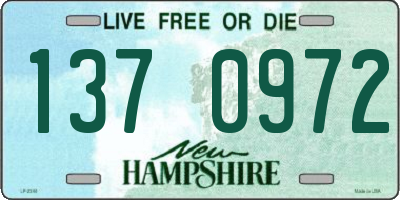 NH license plate 1370972