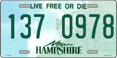 NH license plate 1370978