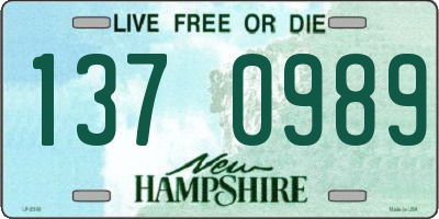 NH license plate 1370989