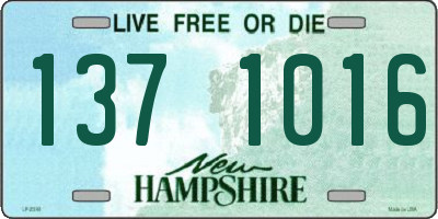NH license plate 1371016