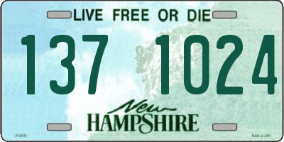 NH license plate 1371024