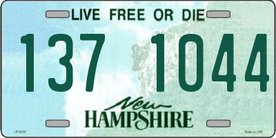 NH license plate 1371044