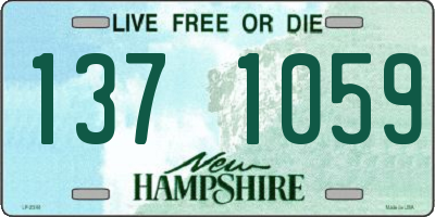 NH license plate 1371059