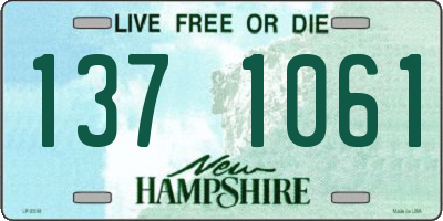 NH license plate 1371061