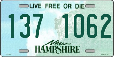 NH license plate 1371062