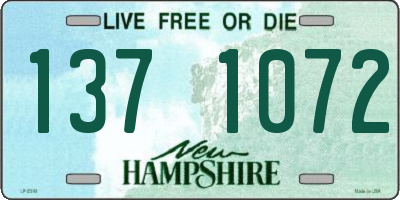 NH license plate 1371072