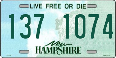 NH license plate 1371074
