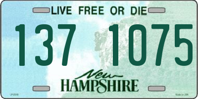 NH license plate 1371075