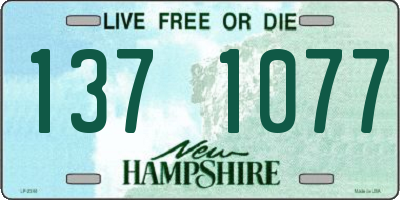 NH license plate 1371077