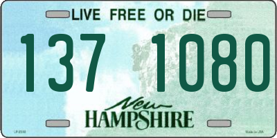 NH license plate 1371080