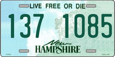 NH license plate 1371085