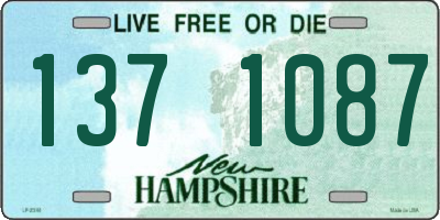 NH license plate 1371087