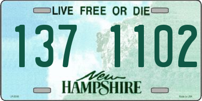 NH license plate 1371102