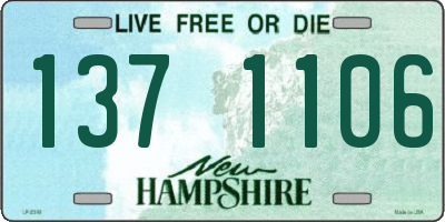 NH license plate 1371106