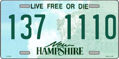 NH license plate 1371110