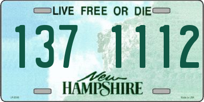 NH license plate 1371112