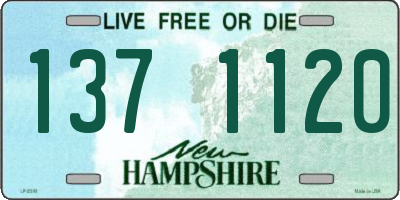 NH license plate 1371120