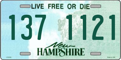 NH license plate 1371121