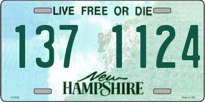 NH license plate 1371124
