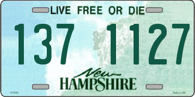 NH license plate 1371127