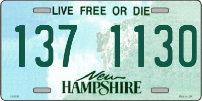NH license plate 1371130