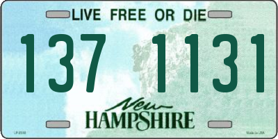 NH license plate 1371131