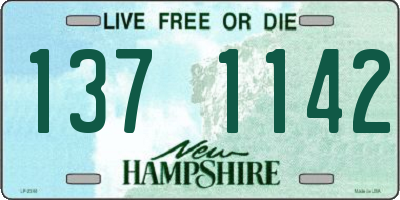 NH license plate 1371142