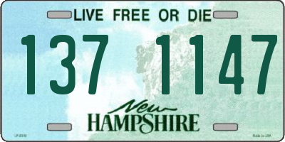 NH license plate 1371147