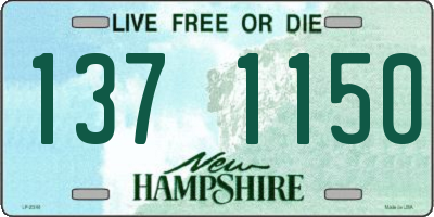 NH license plate 1371150