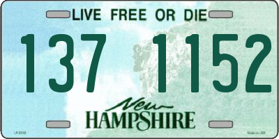 NH license plate 1371152