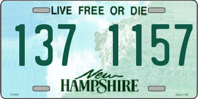 NH license plate 1371157