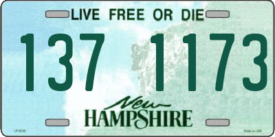 NH license plate 1371173