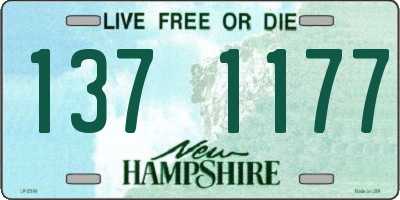 NH license plate 1371177