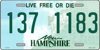 NH license plate 1371183