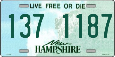 NH license plate 1371187