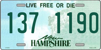 NH license plate 1371190