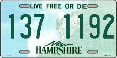 NH license plate 1371192