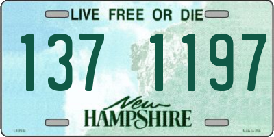 NH license plate 1371197