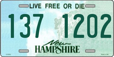 NH license plate 1371202