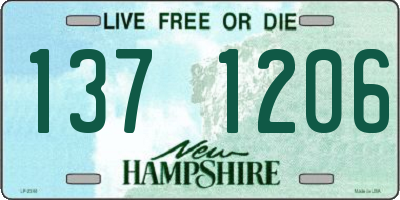 NH license plate 1371206