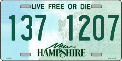 NH license plate 1371207