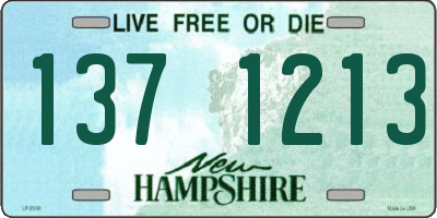 NH license plate 1371213