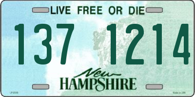 NH license plate 1371214