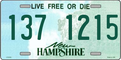 NH license plate 1371215