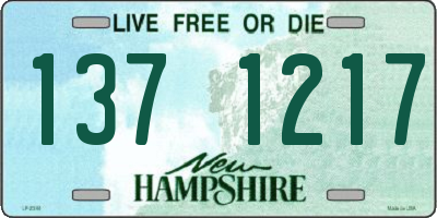NH license plate 1371217
