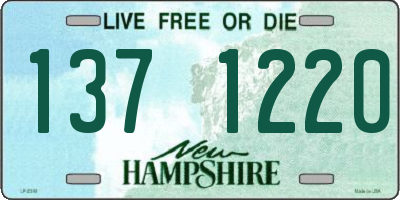 NH license plate 1371220