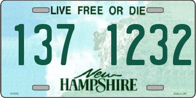 NH license plate 1371232