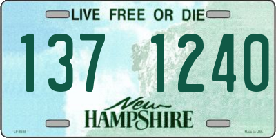 NH license plate 1371240