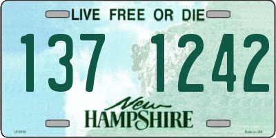 NH license plate 1371242