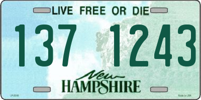NH license plate 1371243